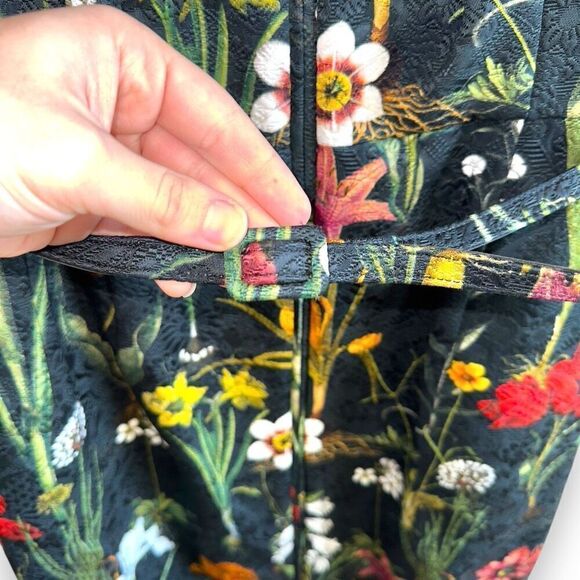 NWT Oscar De La Renta Floral Print Midi Length Dress Sz 12 - Picture 5 of 11